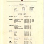 Menu card from the British train  - "The Berliner "