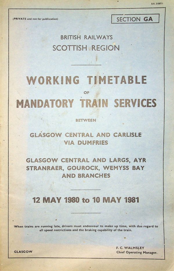 Employee BR Scottish Mandatory Section GA 1980-05