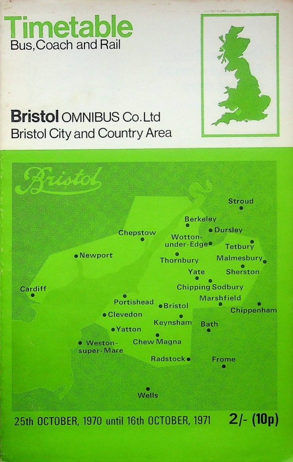 Bristol Omnibus Co City Area 1970-10 [Great Britain]