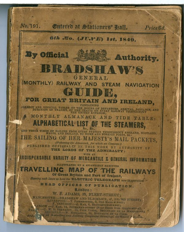 Bradshaw's Guide 1849 [Great Britain]