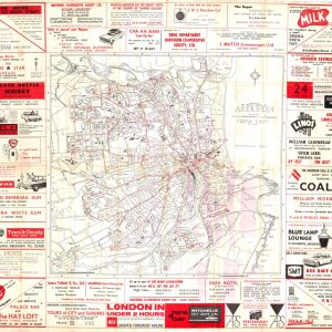 Aberdeen Corporation Transport Time table, fare table, street directory, route map 1964 [Great Britain]