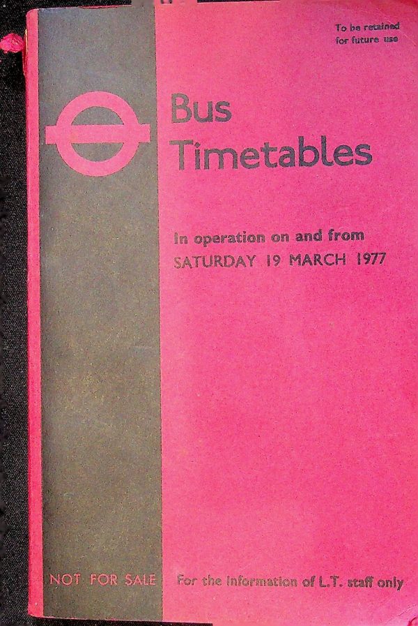 LT Buses for Employees 1977-03 [Great Britain]
