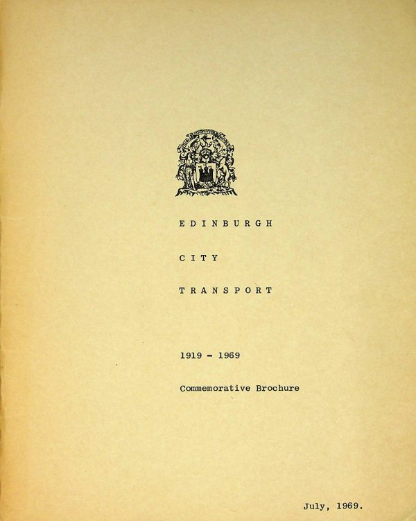 Edinburgh City Transport Commemorative Brochure 1969-07 [Great Britain]
