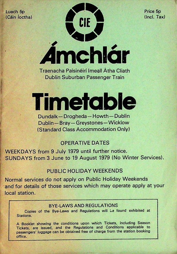 CIE Dundalk - Dublin - Wicklow 1979-07 [Ireland]