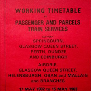WTT BR Scottish Passenger Section GD 1982-05