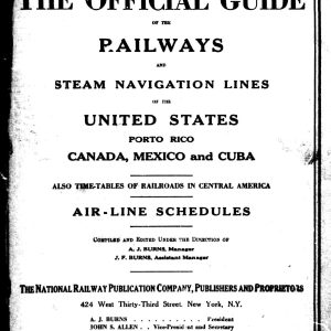Official Guide of the Railways 1938-03 [N America]
