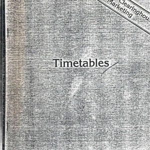 American Public Transit Association - TIMETABLES 1982