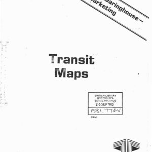 American Public Transit Association - TRANSIT MAPS 1984