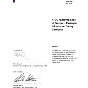 Association of Train Operating Companies - PASSENGER INFORMATION DURING DISRUPTION 2014