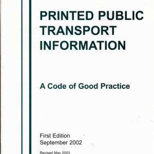 Association of Transport Co-ordinating Officers - PRINTED PUBLIC TRANSPORT INFORMATION 2003
