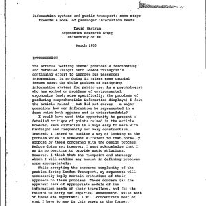 Bartram - FITNESS FOR PURPOSE 1983