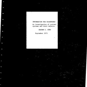 Bird - INFORMATION FOR PASSENGERS 1973