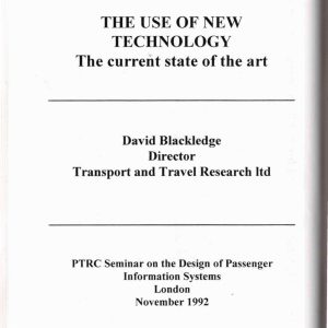 Blackledge - THE DESIGN OF PASSENGER INFORMATION SYSTEMS 1992