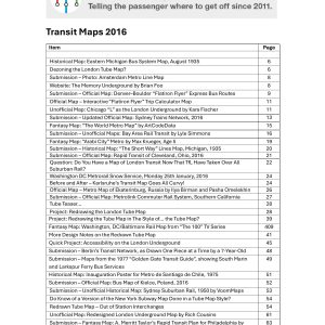 Booth - TRANSIT MAPS 2016 2016