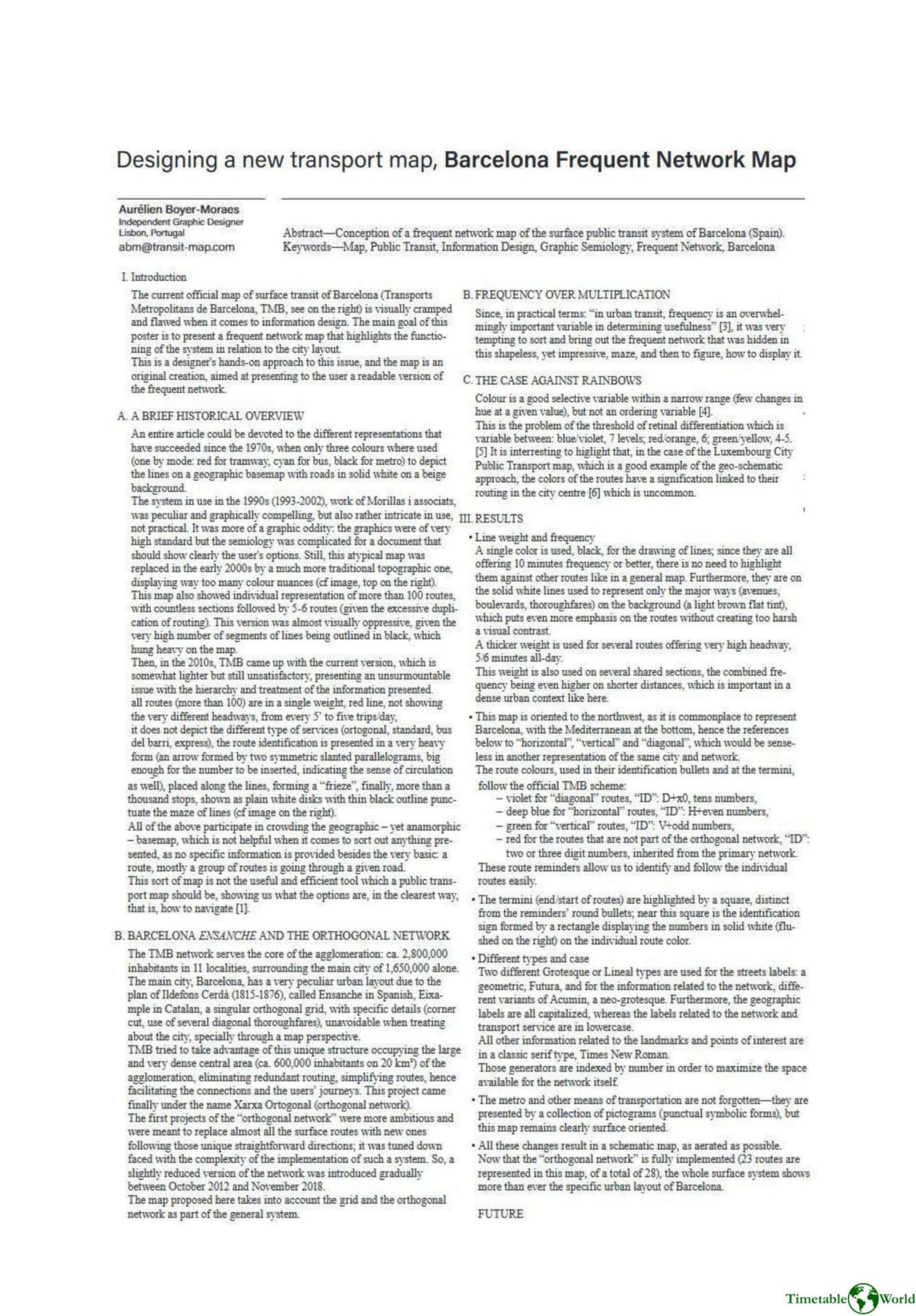 Boyer-Moraes - DESIGNING A NEW TRANSPORT MAP 2022