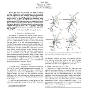 Brosi - A TOOLCHAIN FOR GENERATING TRANSIT MAPS FROM SCHEDULE DATA 2002
