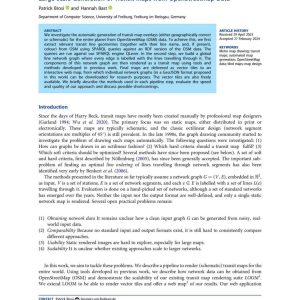 Brosi and Bast - LARGE-SCALE GENERATION OF TRANSIT MAPS FROM OPENSTREETMAP DATA 2023