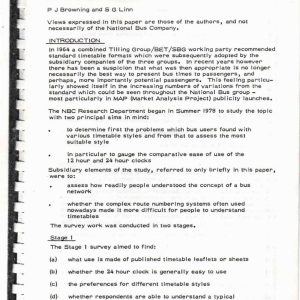 Browning and Linn - BUS INFORMATION PUBLICITY 1979