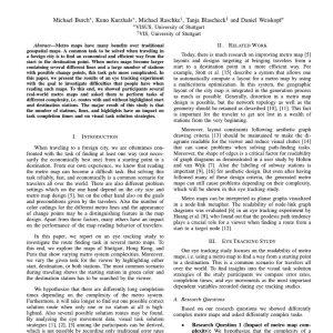 Burch. Kurzhals, Raschke, Blascheck and Weiskopf - HOW DO PEOPLE READ METRO MAPS 2014