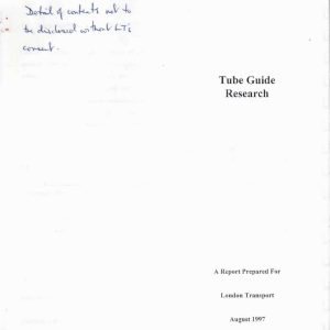Business & Market Research Ltd - TUBE GUIDE RESEARCH 1997
