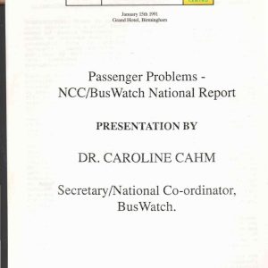 Cahm - INFORMATION - PASSENGERS PROBLEMS 1991