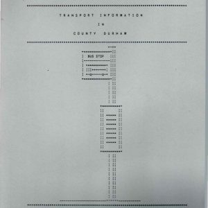 Capes - TRANSPORT INFORMATION IN COUNTY DURHAM 1991