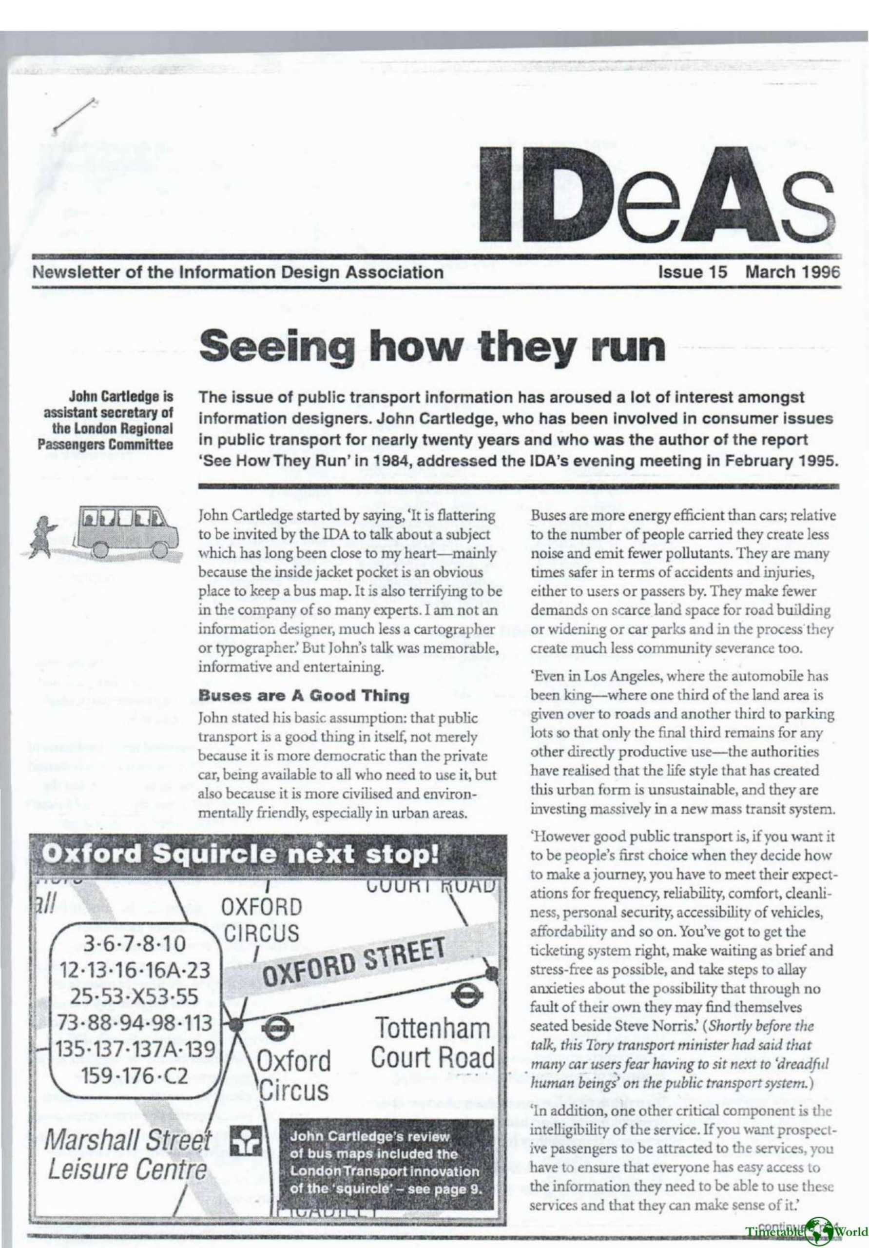 Cartledge - SEEING HOW THEY RUN 1995