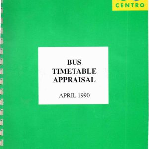 Centro - BUS TIMETABLE APPRAISAL 1990