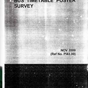 Centro - BUS TIMETABLE POSTER SURVEY 2000