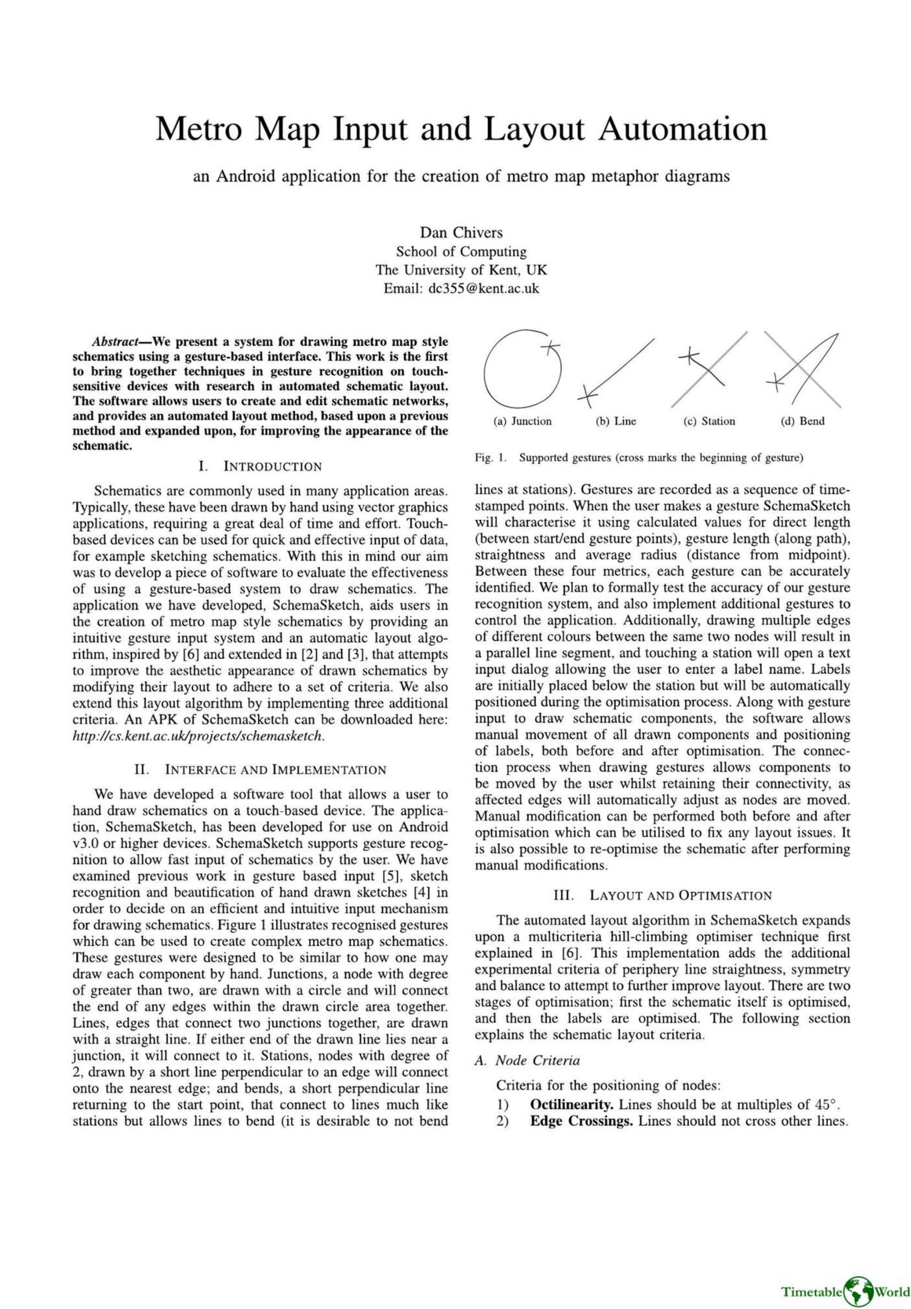 Chivers - METRO MAP INPUT AND LAYOUT AUTOMATION 2014