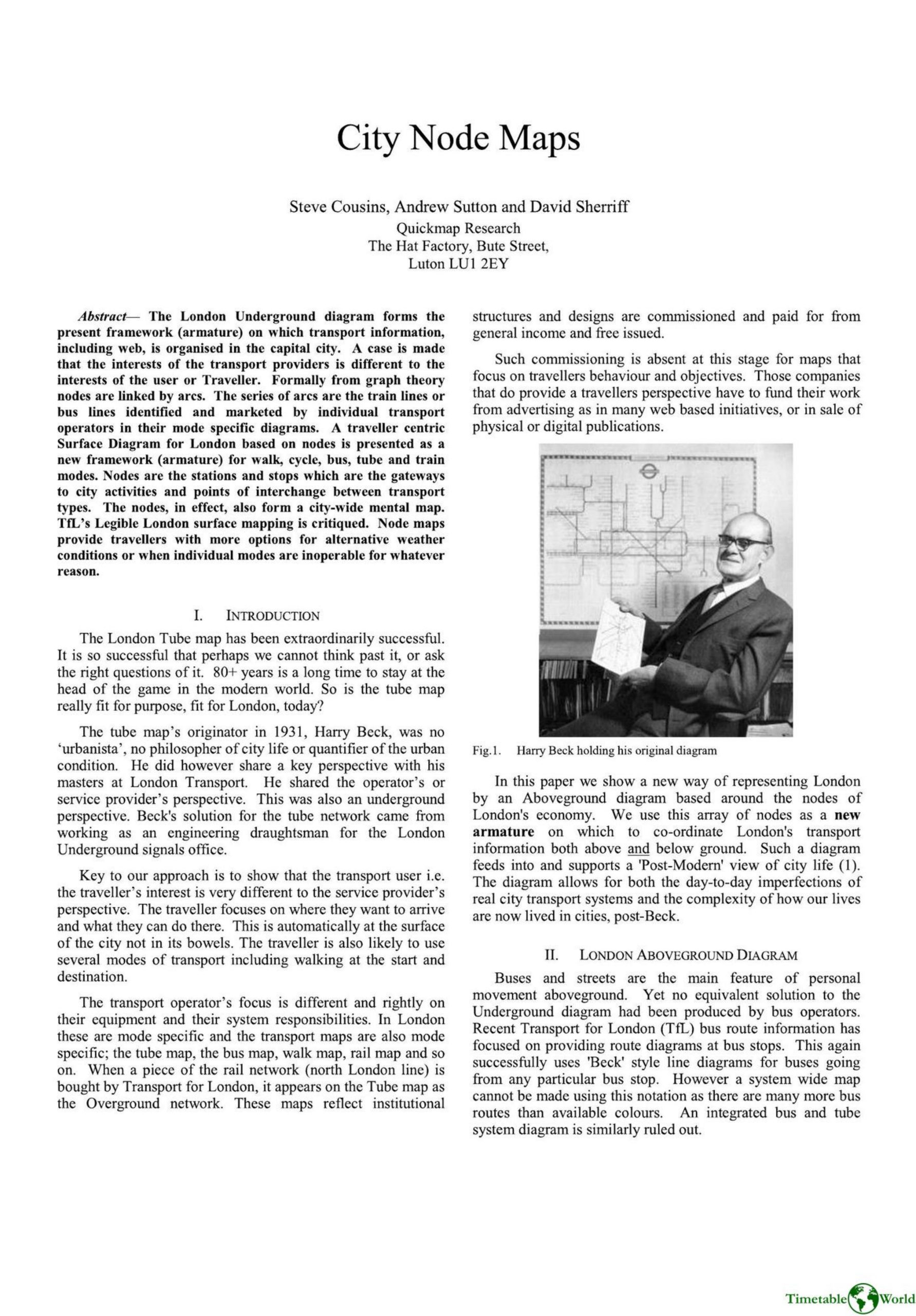 Cousins, Sutton and Sherrif - CITY NODE MAPS 2014