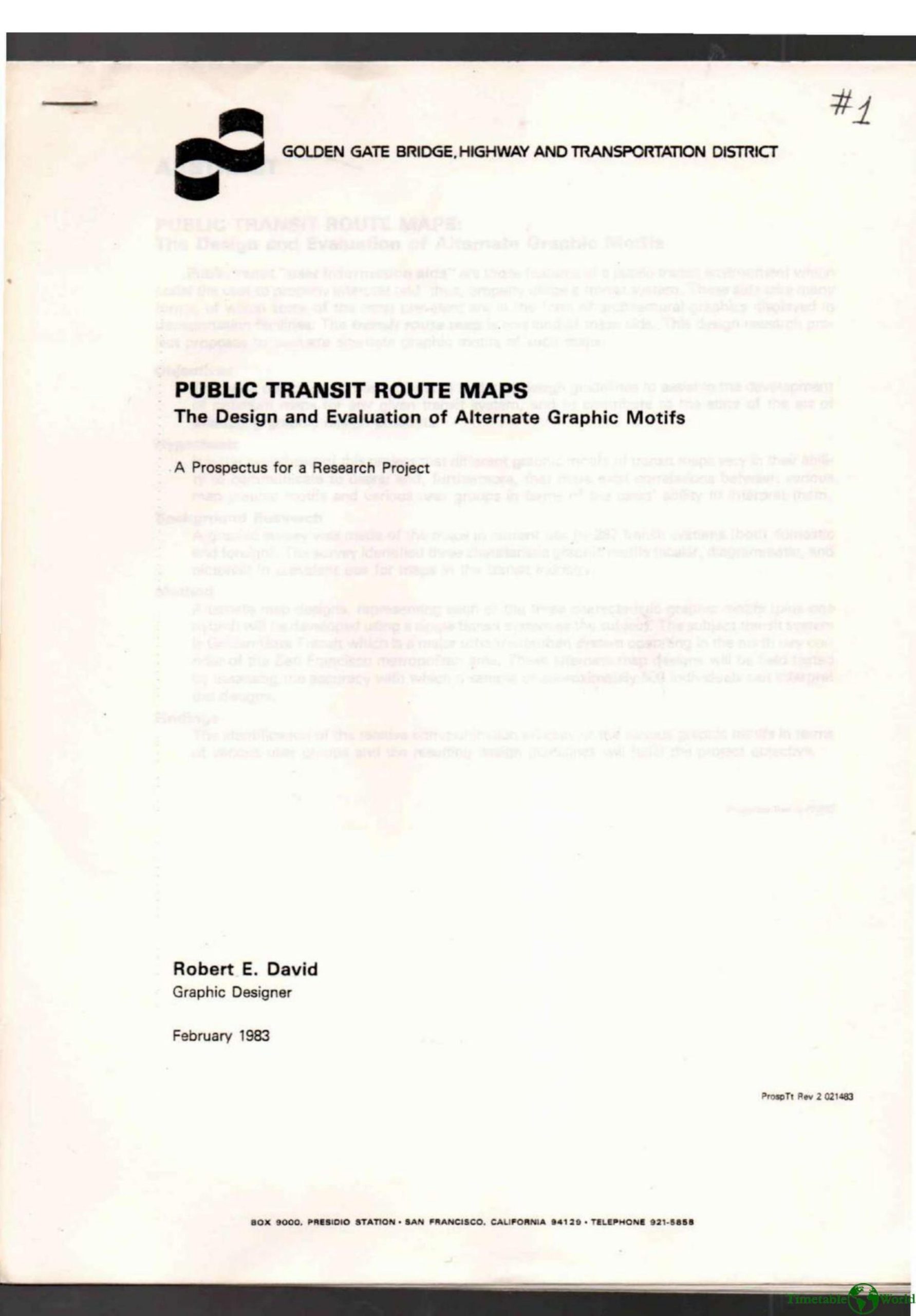 David - PUBLIC TRANSIT ROUTE MAPS 1983
