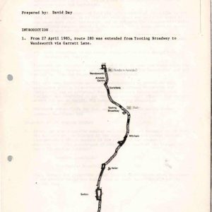 Day - PUBLICITY FOR ROUTE 280 SERVICE CHANGES 1985