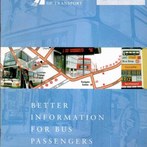 Department of Transport - BETTER INFORMATION FOR BUS PASSENGERS 1996