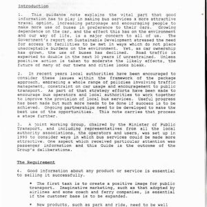 Department of Transport - BETTER INFORMATION FOR BUS PASSENGERS 1996
