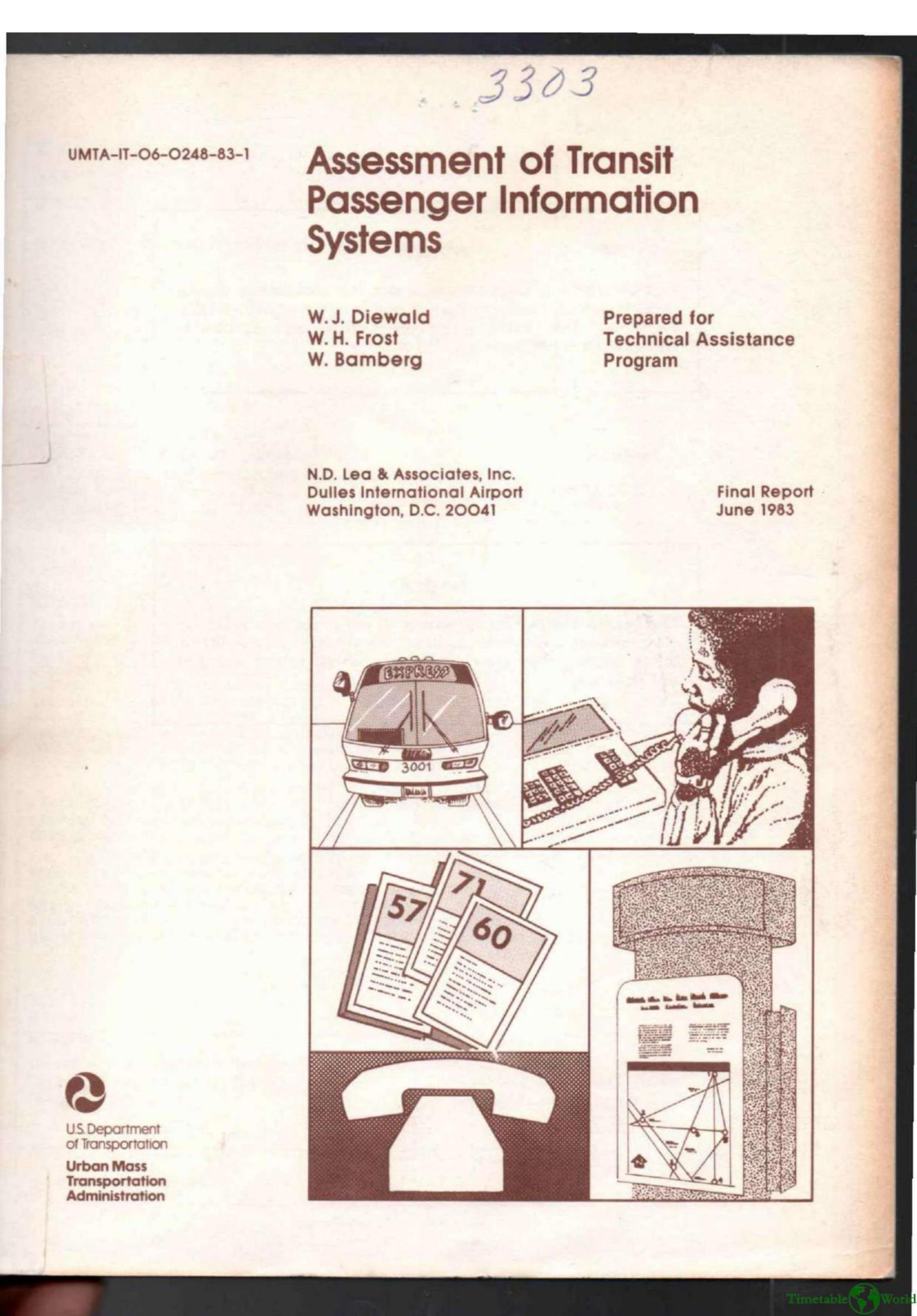 Diewald, Frost and Bamberg - ASSESSMENT OF TRANSIT PASSENGER INFORMATION SYSTEMS 1983