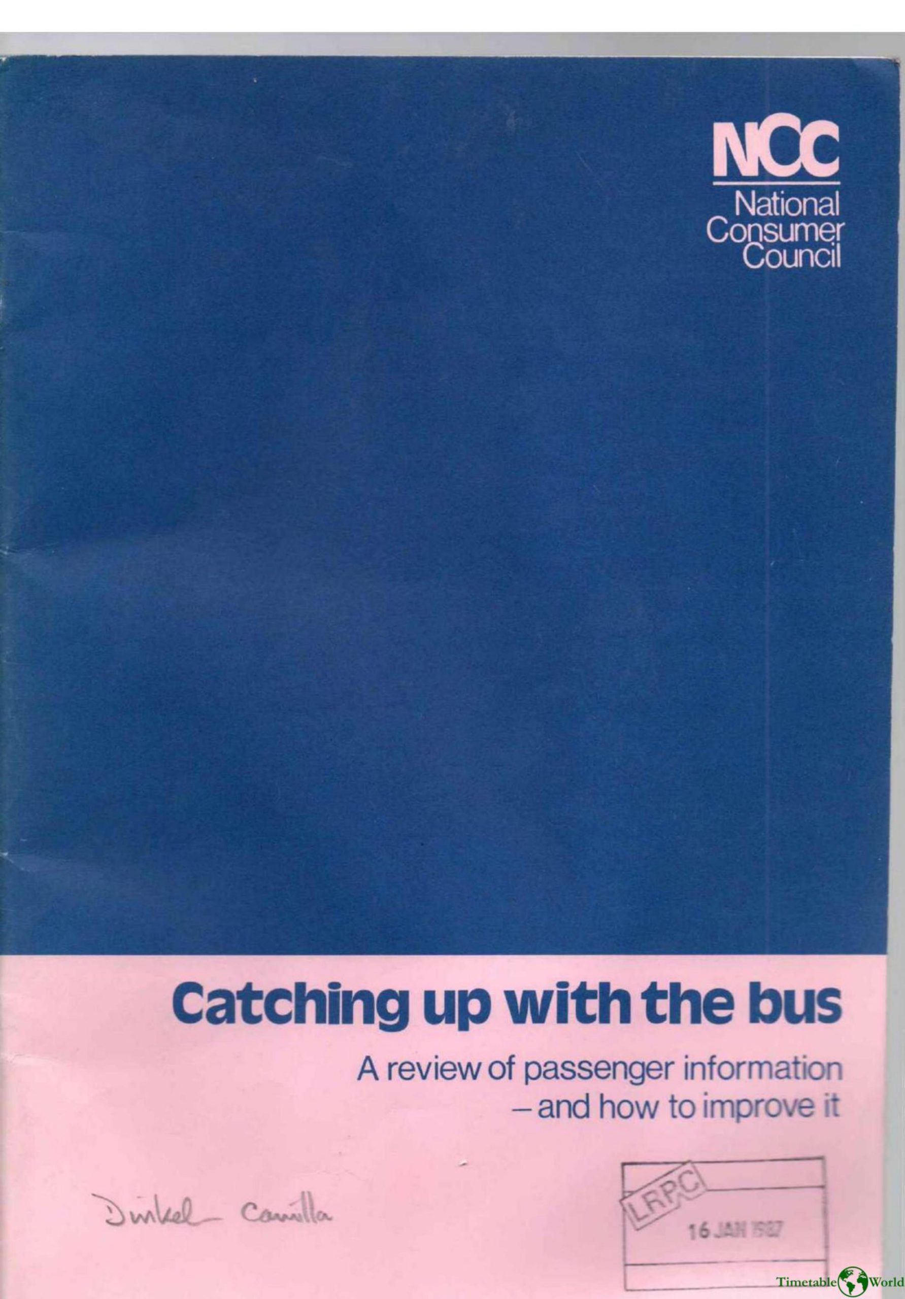 Dinkel - CATCHING UP WITH THE BUS 1985