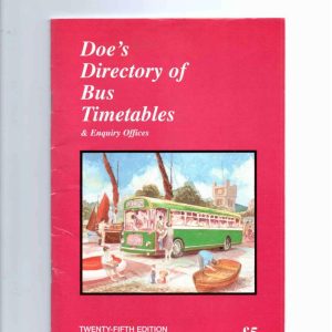Doe - DOES DIRECTORY OF BUS TIMETABLES & ENQUIRY OFFICES 1996
