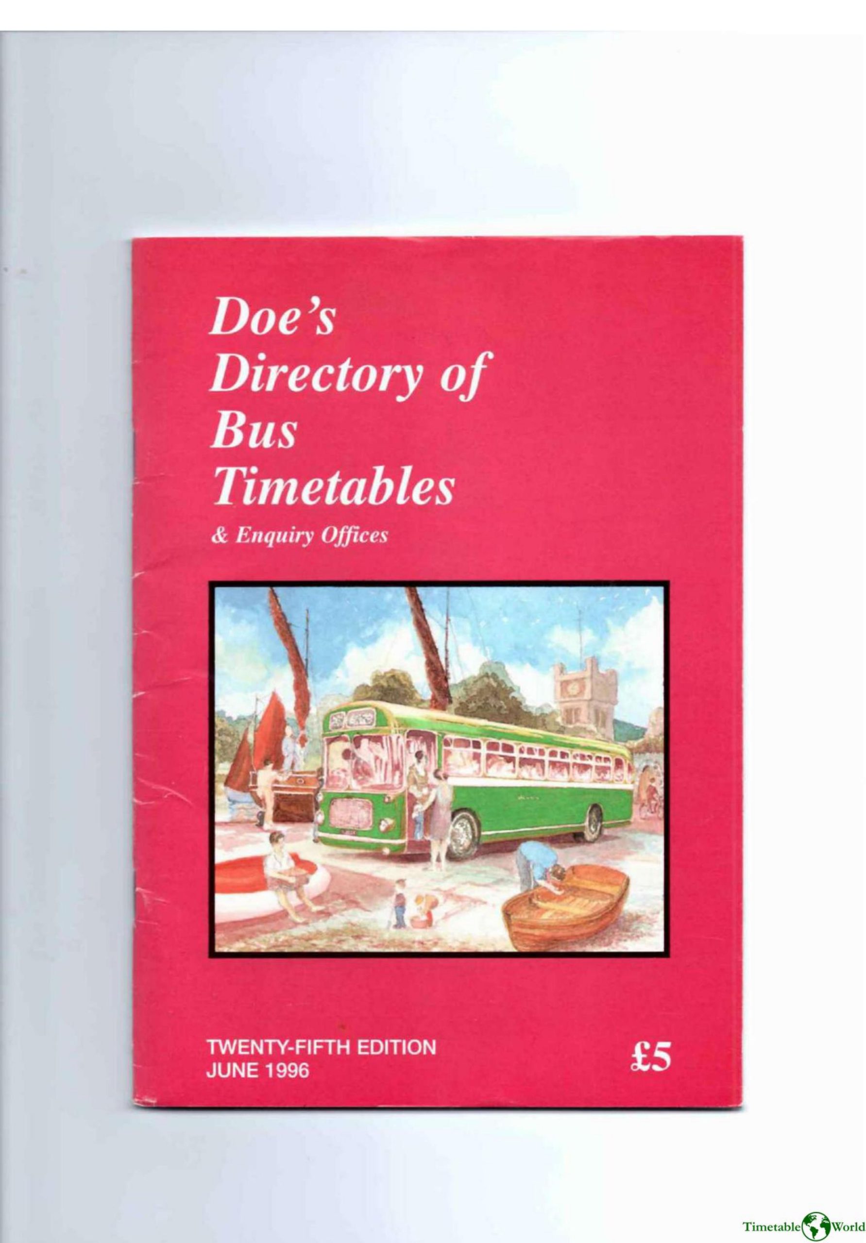 Doe - DOES DIRECTORY OF BUS TIMETABLES & ENQUIRY OFFICES 1996