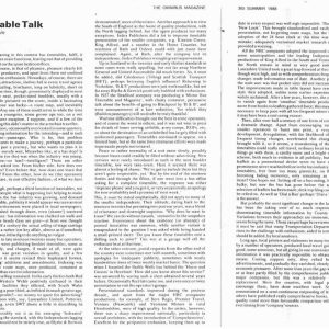 Dunabin - TIMETABLE TALK 1988