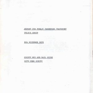 Durham County Council - COUNTY BUS AND RAIL GUIDE 1979