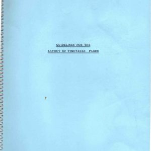 Durham County Council - GUIDELINES FOR THE LAYOUT OF TIMETABLE PAGES 1985