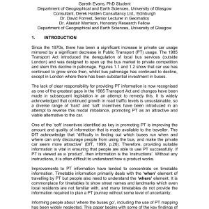 Evans, Forrest and Morrison - WHERE DO THE BUSES GO 2009