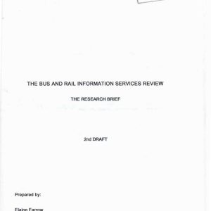 Farrow E - THE BUS AND RAIL INFORMATION SERVICES REVIEW 1993