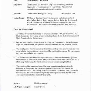 FDS International - STOP SPECIFIC TIMETABLES 2001