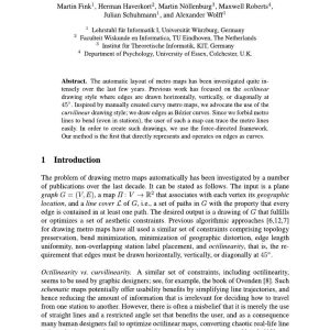 Fink, Haverkort, Nöllenburg, Roberts M, Schuhmann and Wolff - DRAWING METRO MAPS USING BÉZIER CURVES 2013
