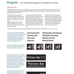 FWT - BUS DESTINATION DISPLAYS FOR TRANSPORT FOR LONDON 2014