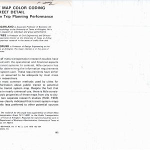 Garland, Haynes and Grubb - TRANSIT MAP COLOR CODING AND STREET DETAIL 1979
