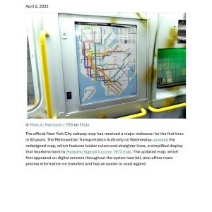 Ginsburg - MTA UNVEILS FIRST NEW NYC SUBWAY MAP IN 50 YEARS 2025
