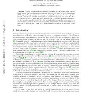 Haunert and Niedermann - AN ALGORITHMIC FRAMEWORK FOR LABELING NETWORK MAPS 2015